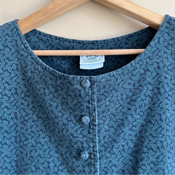 Vintage LAURA ASHLEY Corduroy Jumpsuit Size Large 100% Cotton Made in Ireland - Picture 4 of 12